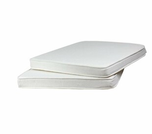 Sedex 2x Sitzpolster LARISSA Baumwolle altweiß 