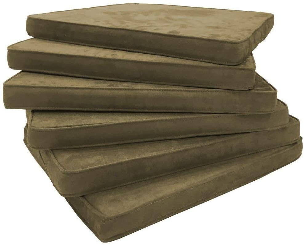 Sedex 6x Sitzpolster LARISSA Microfaser helllbraun 