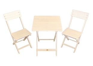 Sedex Gartenset Bistro 3 teilig weiß gewischt 