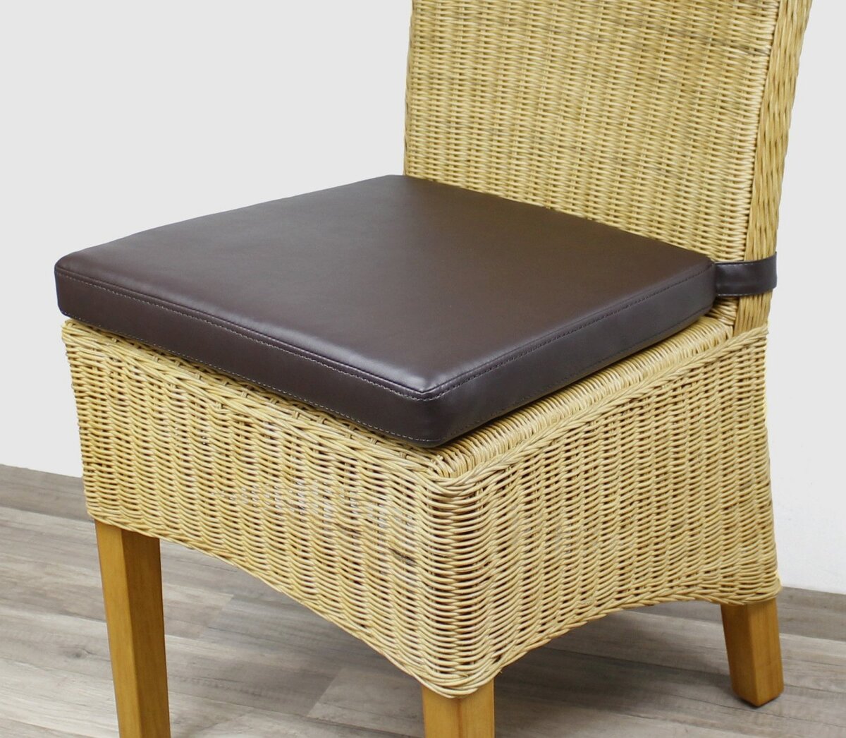 Sedex 2x Sitzpolster LARISSA Kunstleder Dunkelbraun 