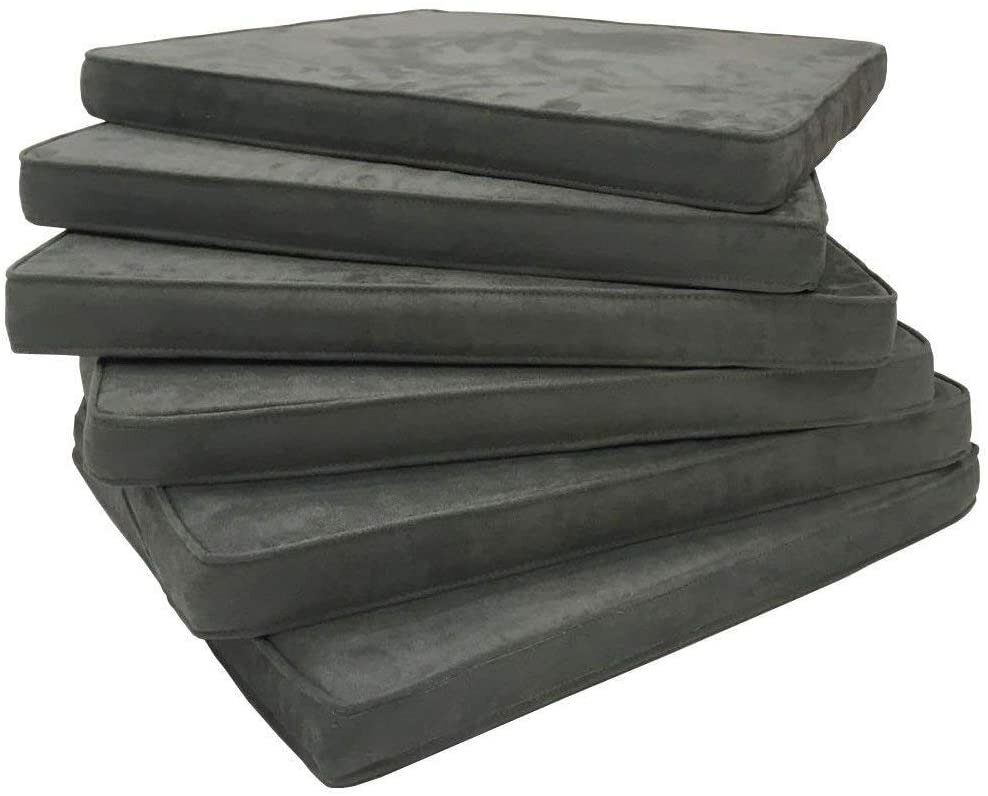 Sedex 2x Sitzpolster LARISSA Microfaser Grau 