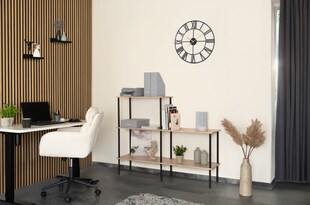 HOME DELUXE Regal INDU Light Oak  140 x 35 x 110 cm - versch. Ausführungen 