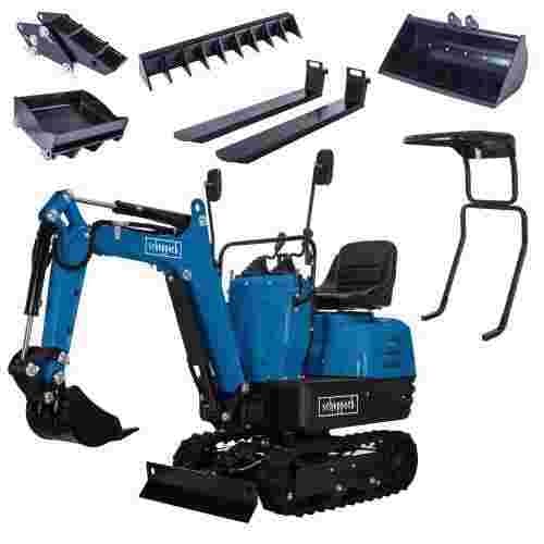 Scheppach Mini-Bagger EXC815 inkl. umfangreichen Zubeh&ouml;r 