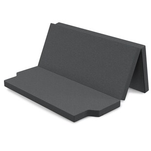 Camper Matratze für VW T4, T5, T6, T6.1 Multivan, California Beach, Caravelle, Transporter, Klappmatratze grau, 185x148x8cm 