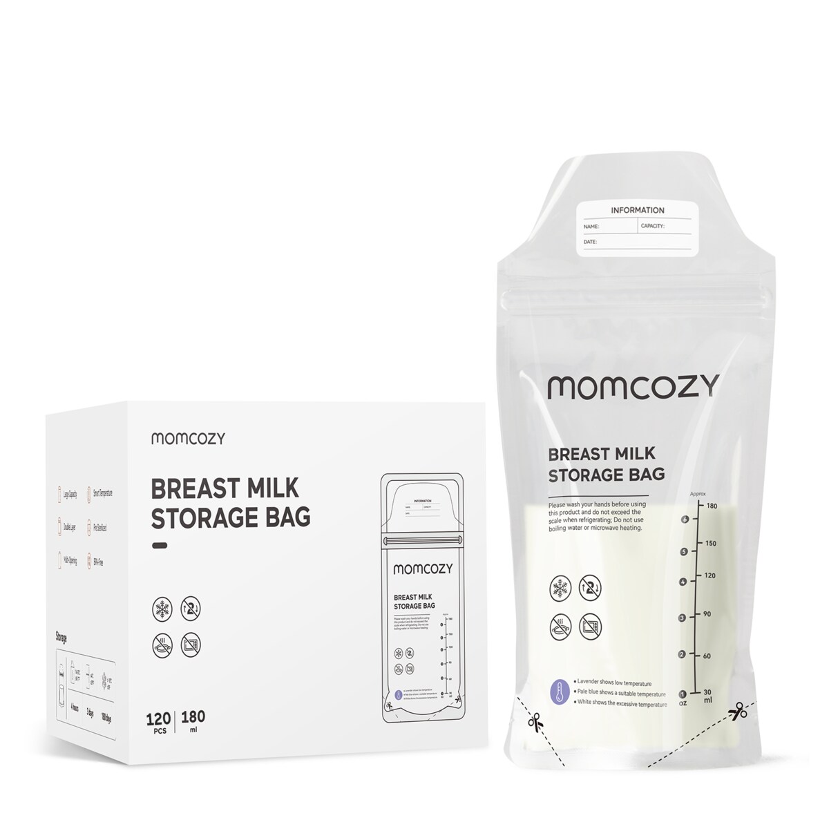 Momcozy Einweg Milch Aufbewahrungsbeutel  100stk 