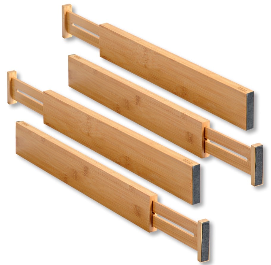 KESPER Schubladentrenner, 4er Pack, Bambus 