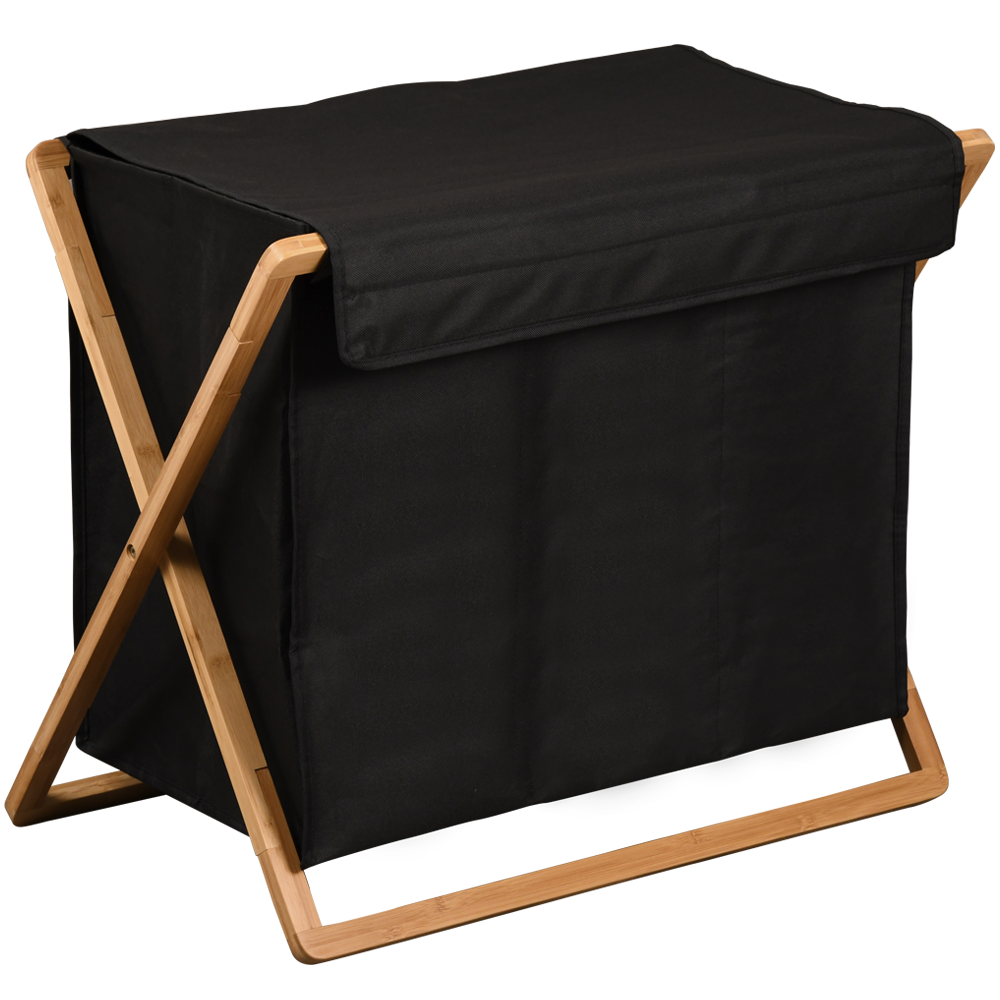 KESPER W&auml;schesammler,Bambus, FSC, schwarz 