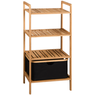 KESPER Regal mit Korb, Bambus, FSC 