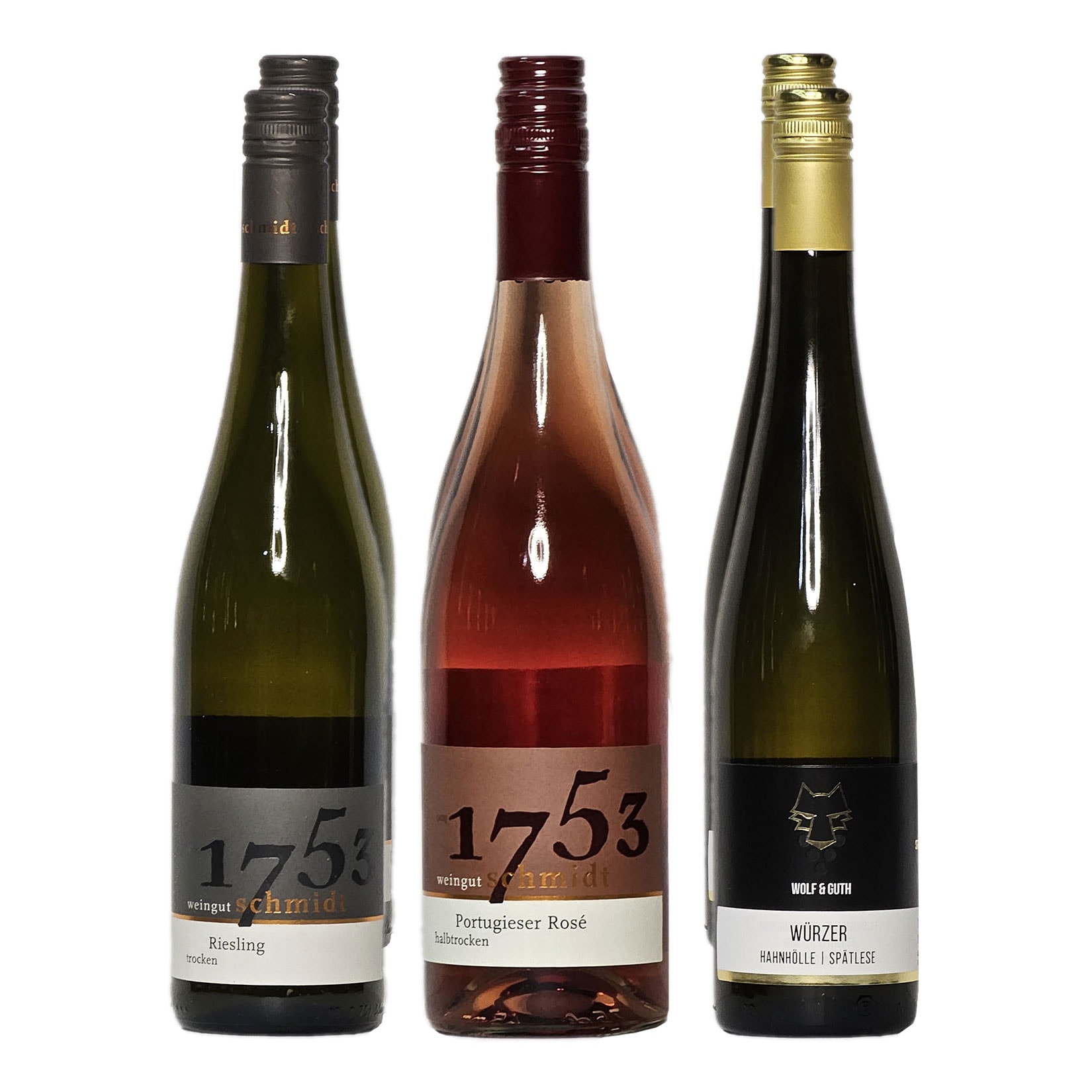 Weingut Schmidt Weinpaket "fruchtig" 10,0 - 12,0 % vol 6 x 0,75 Liter 