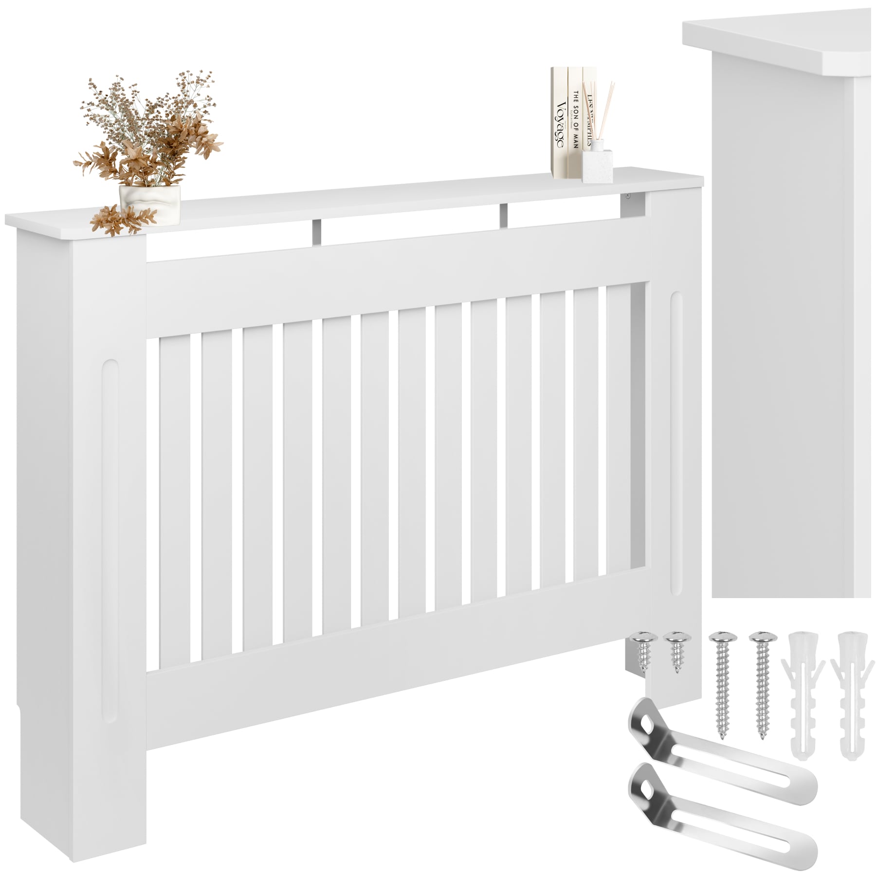 tectake&reg; Heizk&ouml;rperabdeckung, verschiedene Gr&ouml;&szlig;en, robuste MDF-Platte, optimale Luftzirkulation - Bild 1