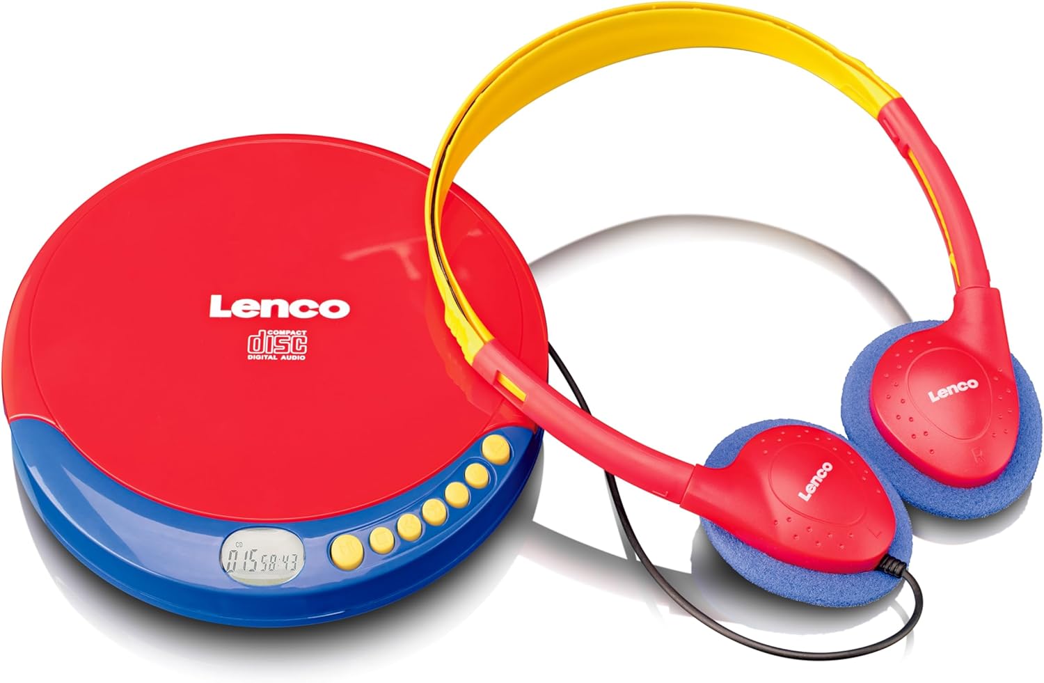 Vorverkauf: Lenco CD-021KIDS Portabler Kids CD-Player mit Ladefunktion und Akku 