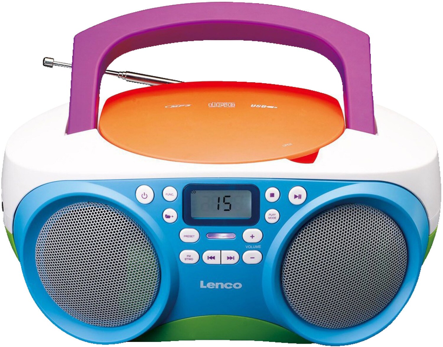 Lenco SCD-41 Kinder-Boombox mit CD, MP3-Funktion und USB 