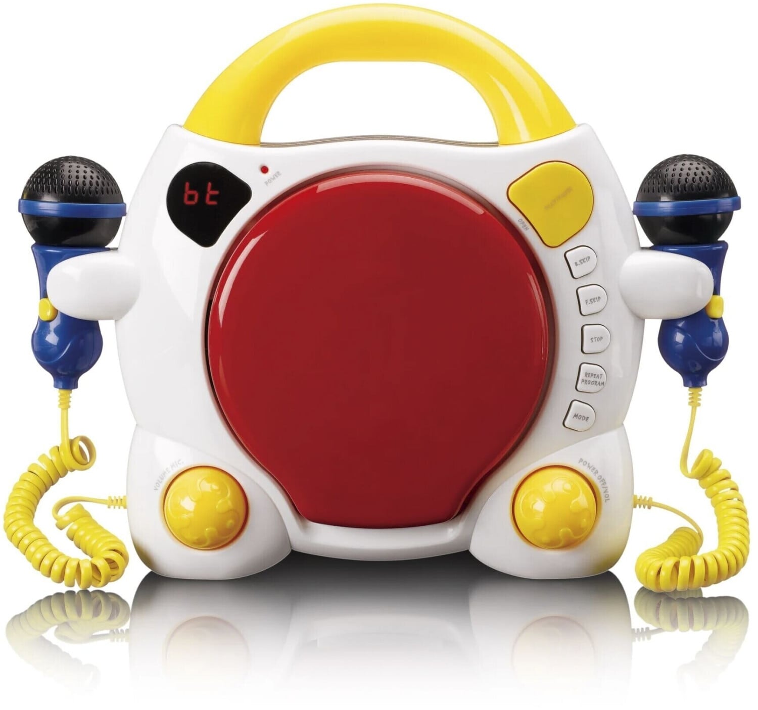 Lenco KCD-011KIDS Tragbarer Kinder Karaoke CD-Player mit Bluetooth 