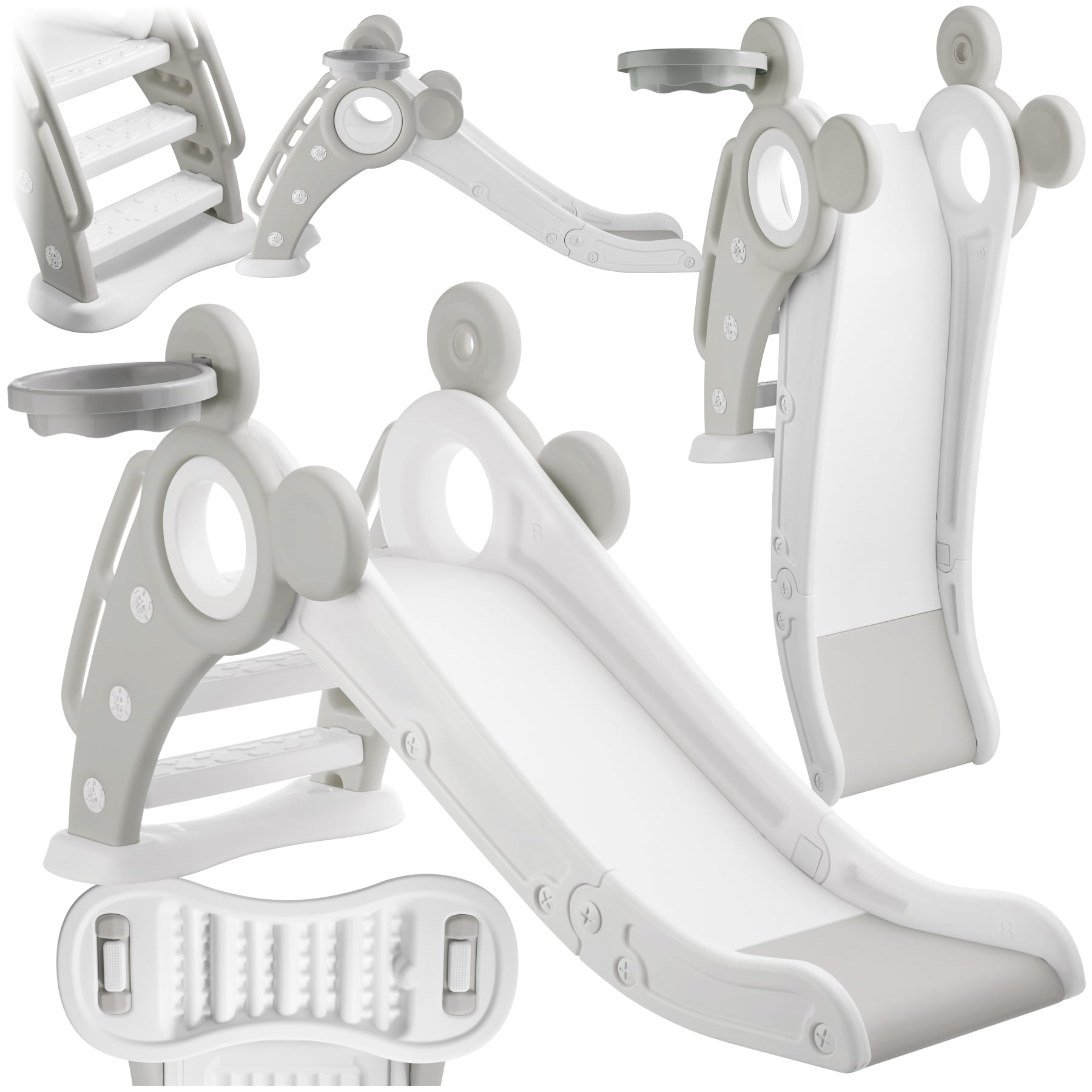 tectake&reg; Kinderrutsche, ab 2 Jahren, In- und Outdoor, Belastbarkeit 50 kg, 128 x 66,5 x 67,5 cm 