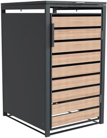 Westmann M&uuml;lltonnenbox Lacina | 1x 240 L Holzoptik 80x68x116cm 