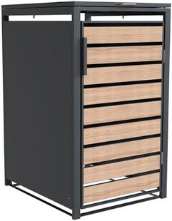 Westmann Mülltonnenbox Lacina | 1x 240 L Holzoptik 80x68x116cm 