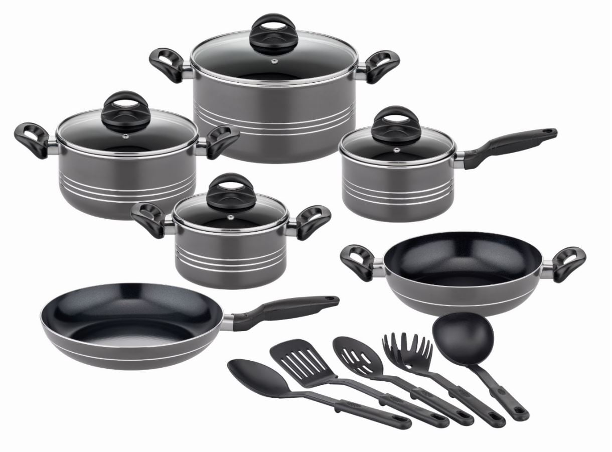 Kochtopf-Set Milano Grey 15-tlg. 