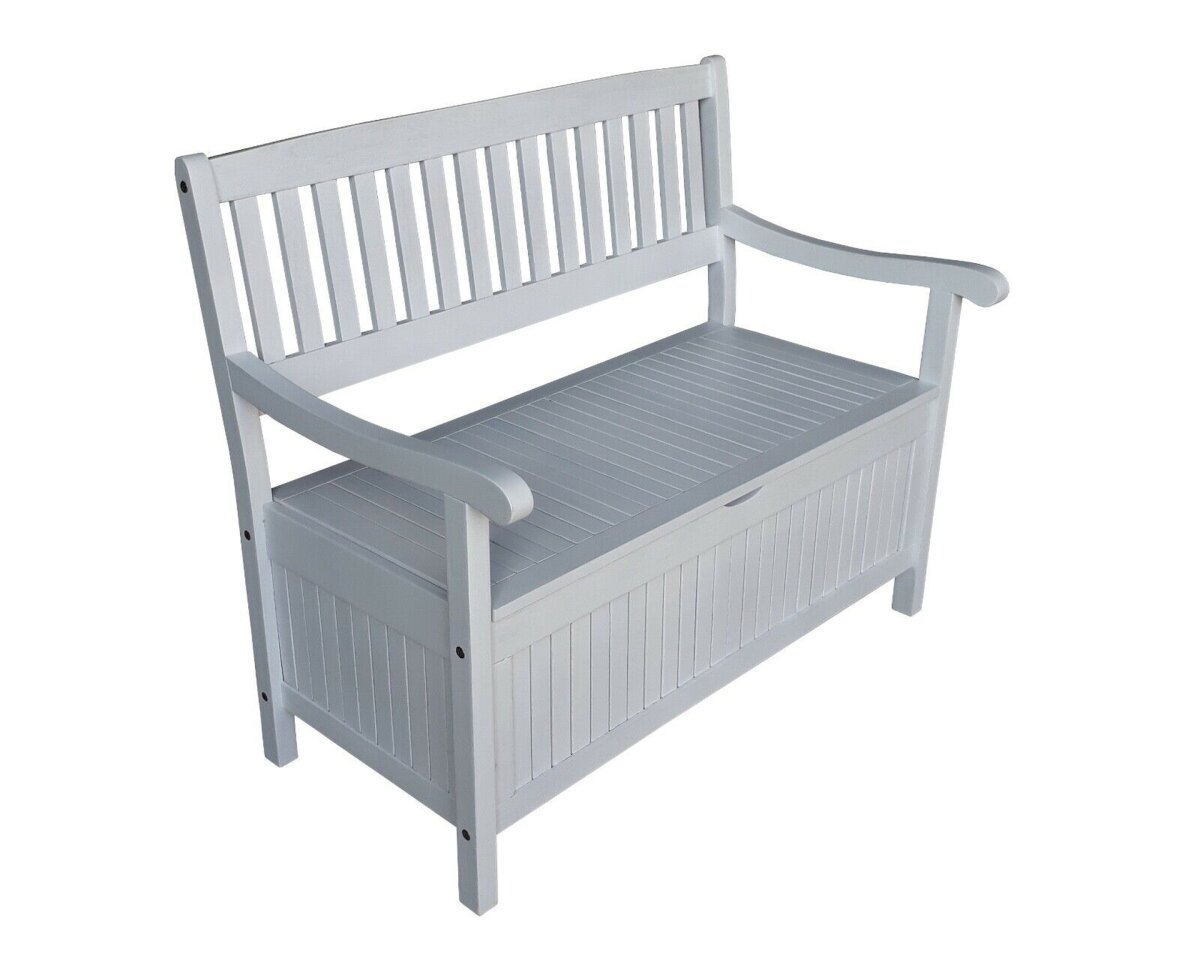 Sedex GREENA 4er Truhenbank - Wei&szlig; Gewischtes Design 