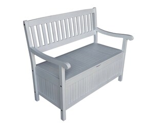 Sedex GREENA 4er Truhenbank - Weiß Gewischtes Design 