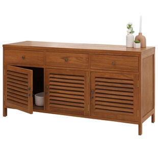 Teak-Badezimmerkommode MCW-M90, Badschrank Waschtisch, hochwertiges B-Grade-Teak (Kernholz, 20-30 Jahre), 81x155x50cm 