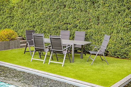 Gartenm&ouml;bel-Set Grenada 2, -7-tlg. Gartenm&ouml;bel-Set Grenada 2 bestehend aus einem rechteckigen Ausziehtisch und sechs gem&uuml;tlichen Klappsesseln. 