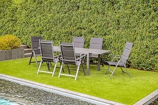 Gartenmöbel-Set Grenada 2, -7-tlg. Gartenmöbel-Set Grenada 2 bestehend aus einem rechteckigen Ausziehtisch und sechs gemütlichen Klappsesseln. 