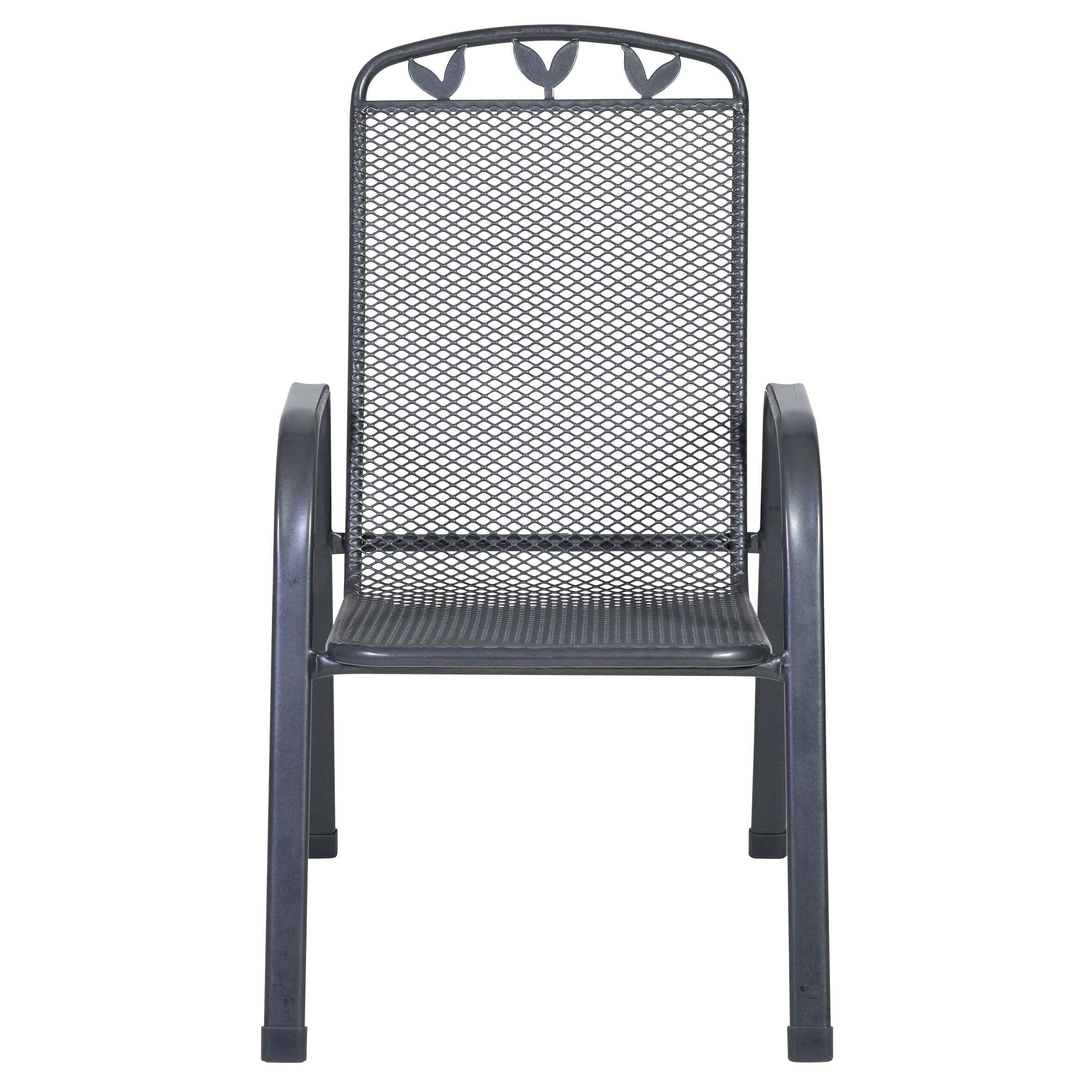 Stapelsessel-Set, 6-teilig, Stahlrahmen, kunststoffummantelt, wetterfest, pflegeleicht, eisengrau 