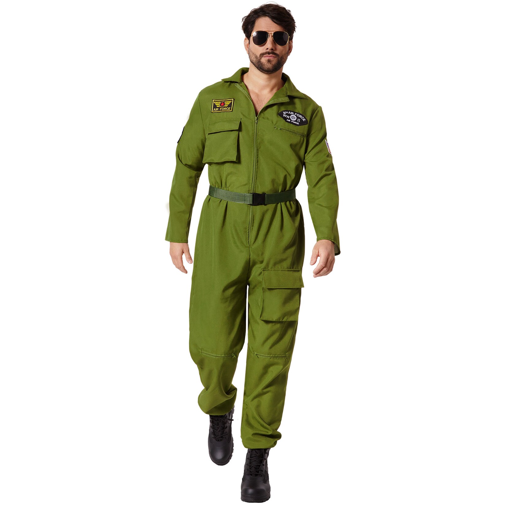 tectake® Herrenkostüm Air Force Pilot
