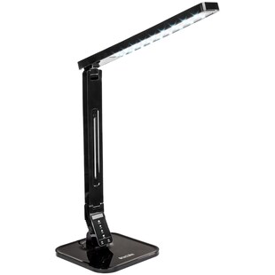 tectake® Schreibtischlampe, LED, 14 W, dreh-, neig- und klappbar, Touchpanel, inklusive USB-Anschluss 