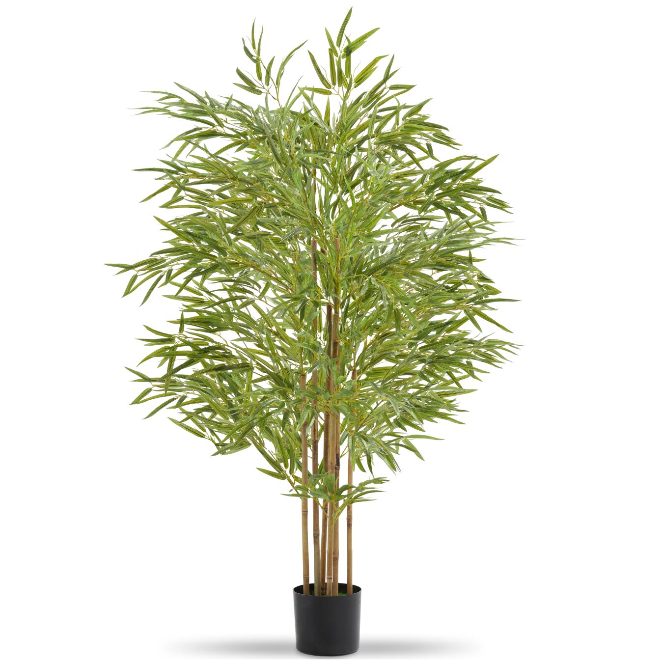 tectake&reg; K&uuml;nstlicher Bambusbaum, verschiedene Gr&ouml;&szlig;en, viel Volumen, stabiler Kunststoff-Blumentopf 