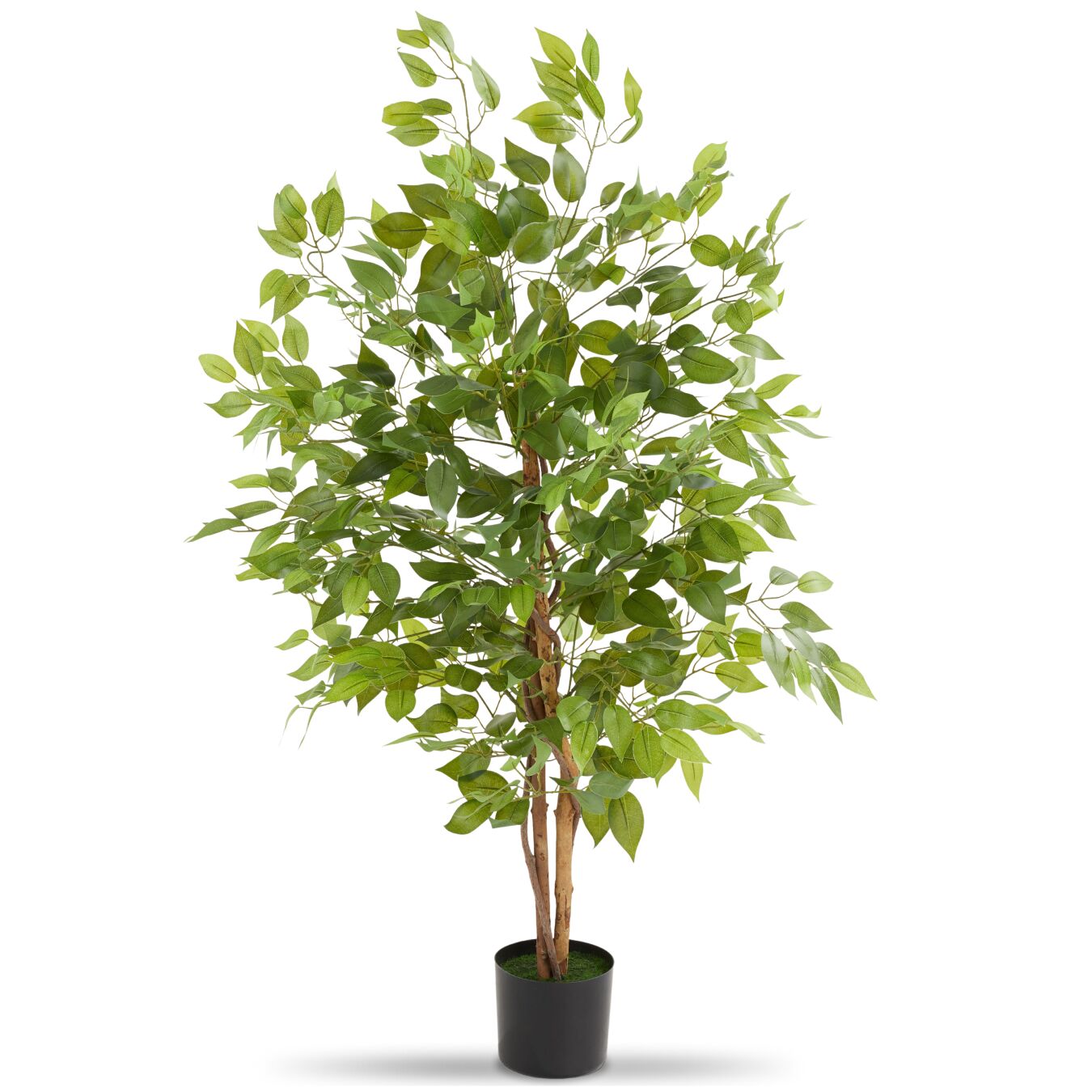 tectake&reg; K&uuml;nstlicher Ficusbaum, verschiedene Gr&ouml;&szlig;en, mit viel Volumen, stabiler Kunststoff-Blumentopf 