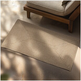 tectake® Geflochtener Teppich, verschiedene Größen, aus Jute- und Kunstfasern, strapazierfähig und pflegeleicht 