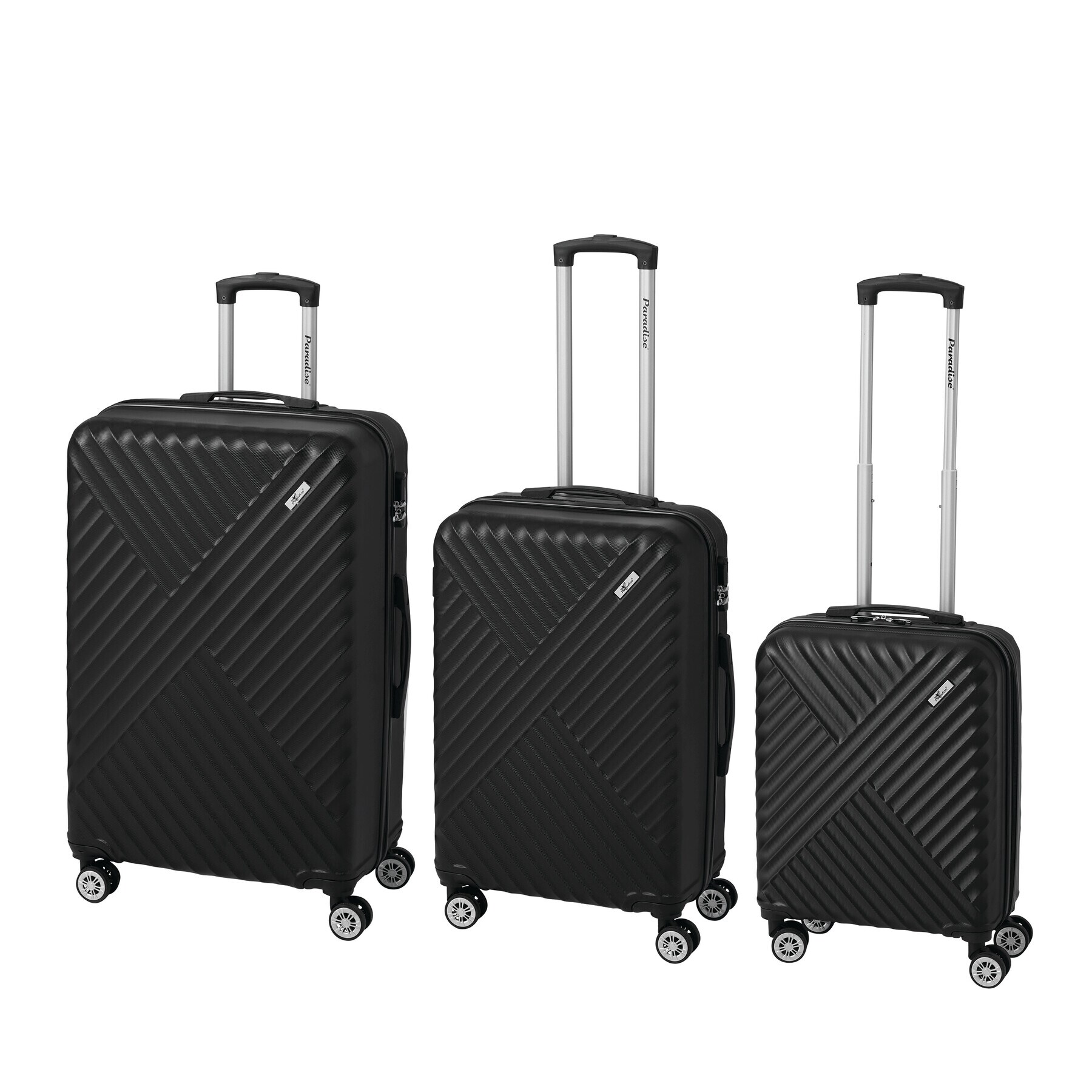 Trolley-Set "Kingston" 3-tlg. - schwarz 