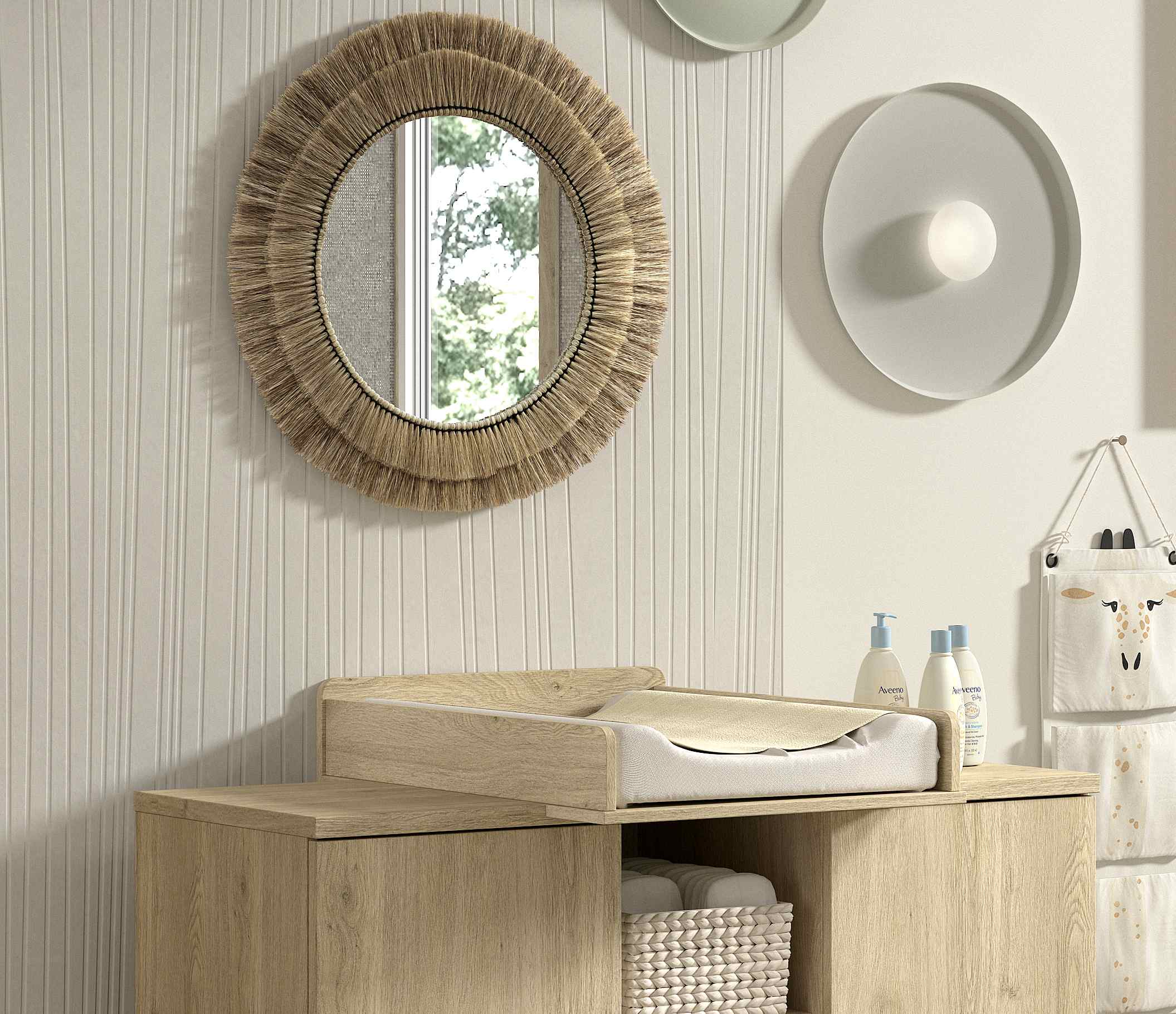 SAM Wickelaufsatz f&uuml;r die Kommode Sam, , Ausf. Eiche Melamin Dekor 