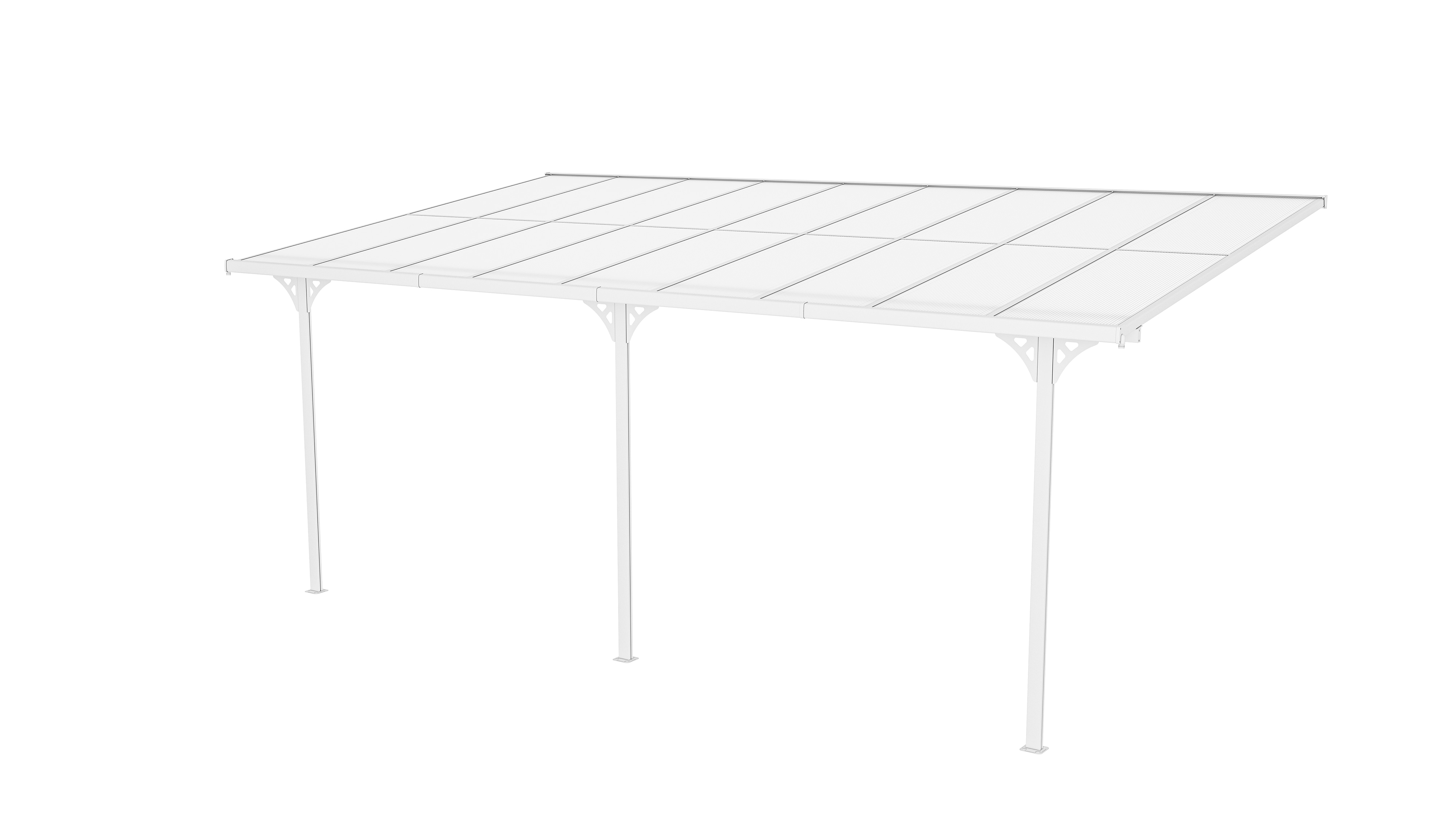 Westmann Terrassen&uuml;berdachung Bruce 556 - Wei&szlig; 