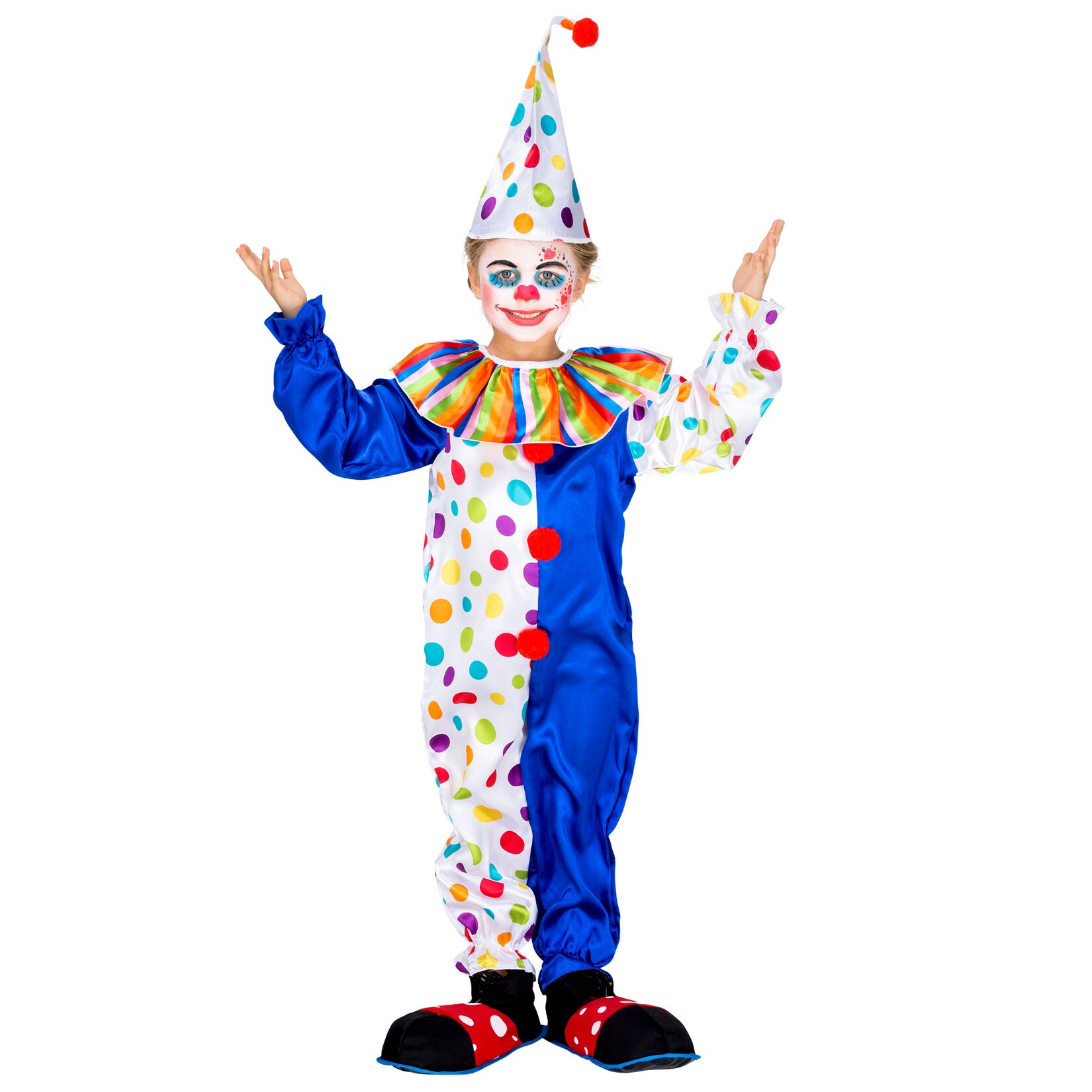 tectake® Kinder - Teenkostüm Clown Jux