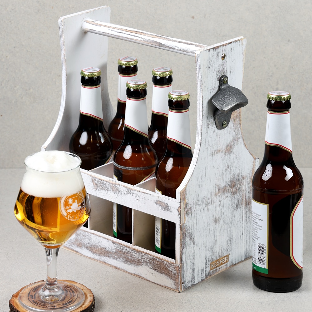 KESPER Flaschentr&auml;ger, Antik, Sperrholz, FSC 