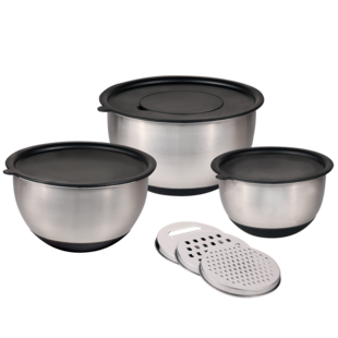 KESPER Rührschüssel, 3 Set, inkl. 3 Reiben 