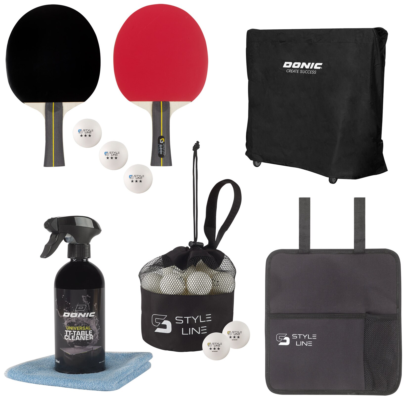 DONIC Tischtennis Zubehör Set Outdoor