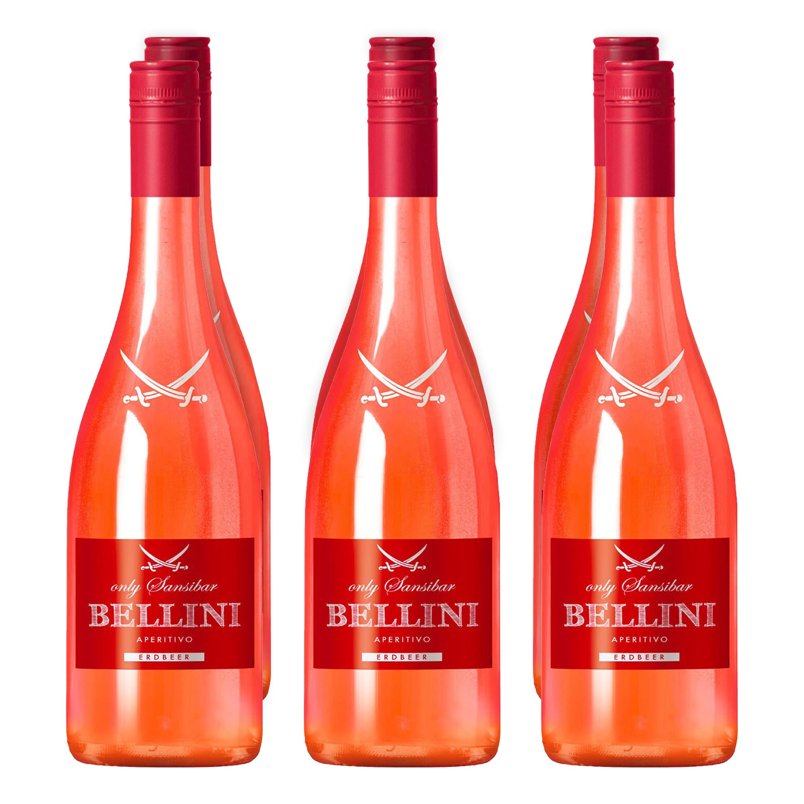Sansibar Bellini Erdbeer 5,0 % vol 6 x 0,75 Liter 