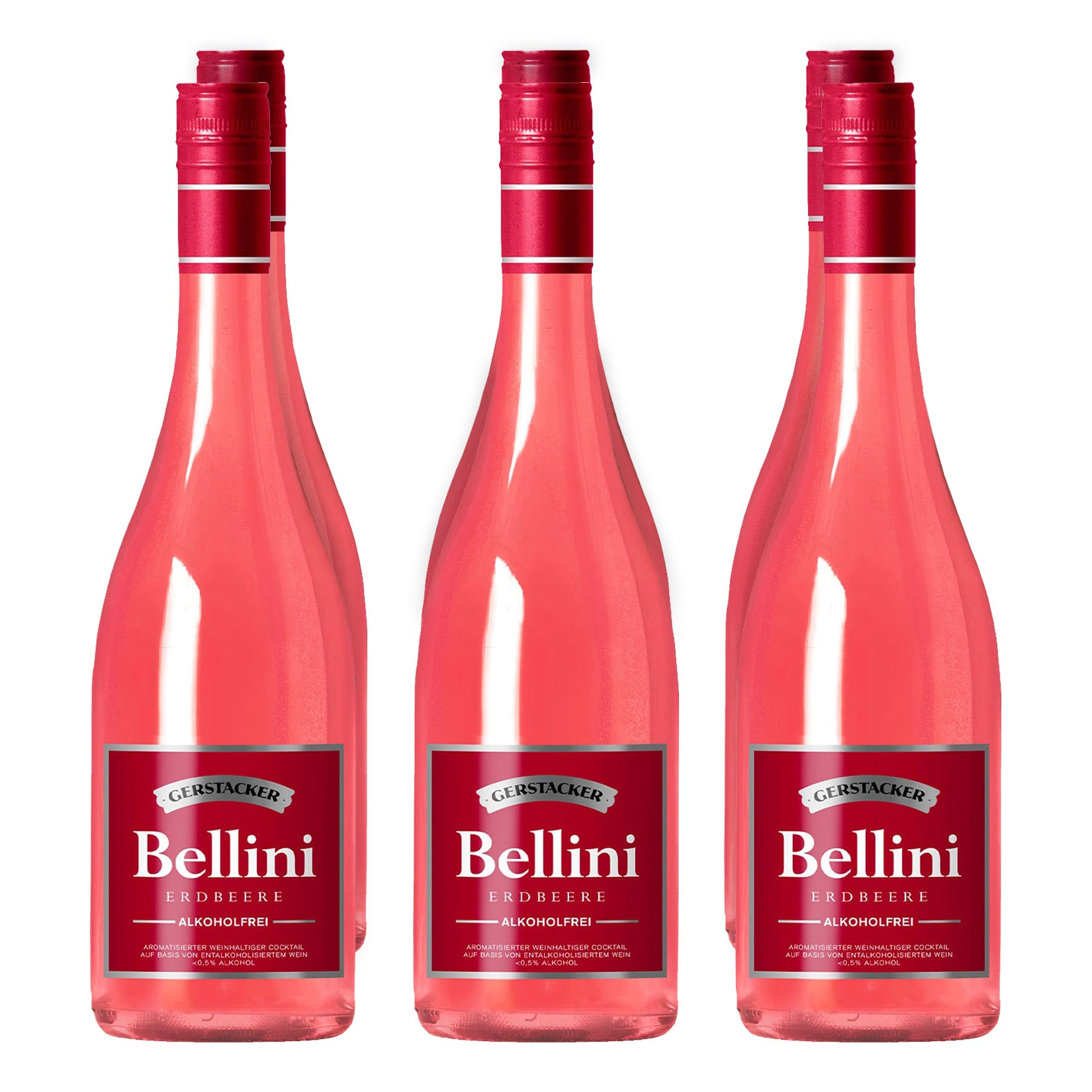 Gerstacker Bellini alkoholfrei Erdbeere 6 x 0,75 Liter 
