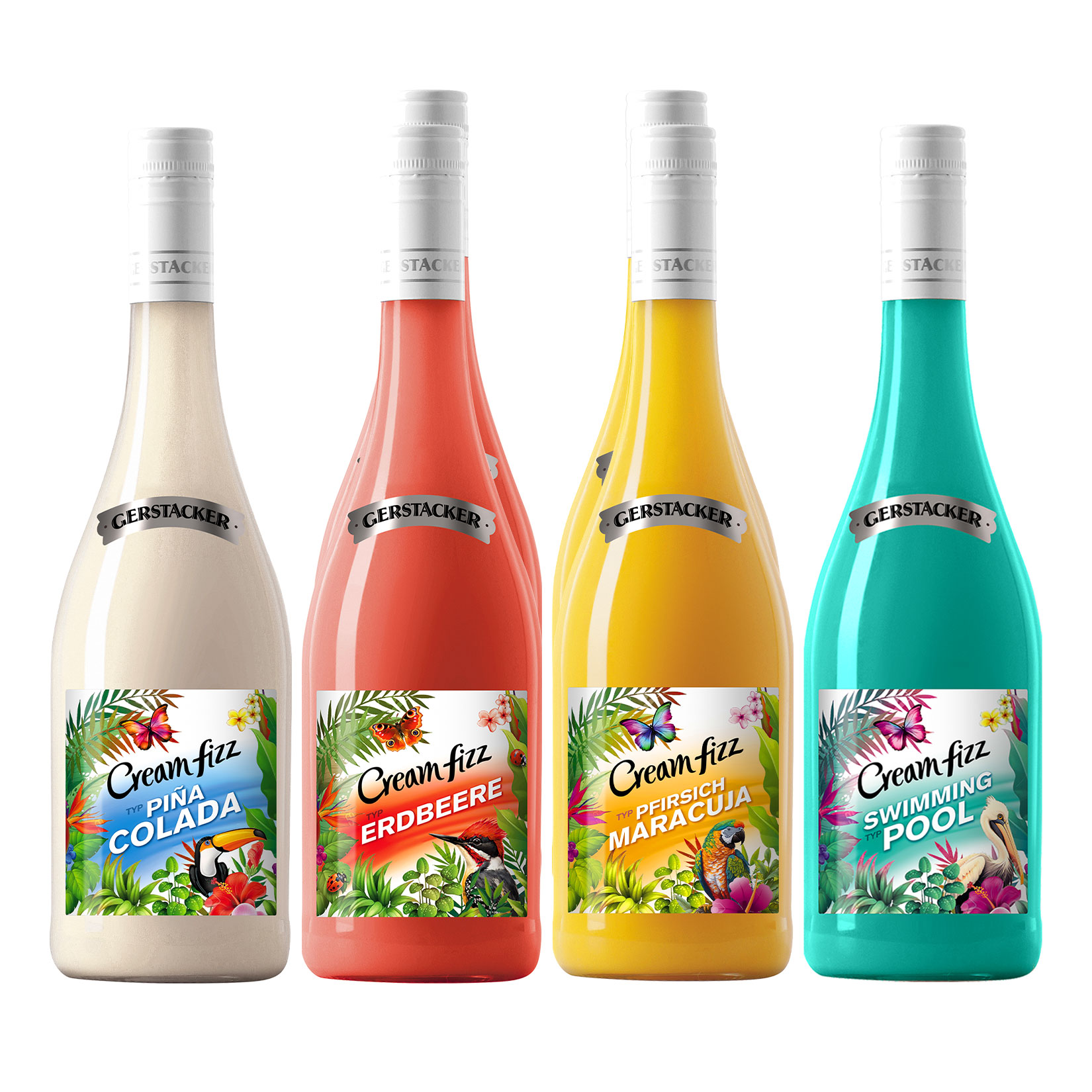 Gerstacker Cream Fizz verschiedene Sorten 5,0 % vol 6 x 0,75 Liter 