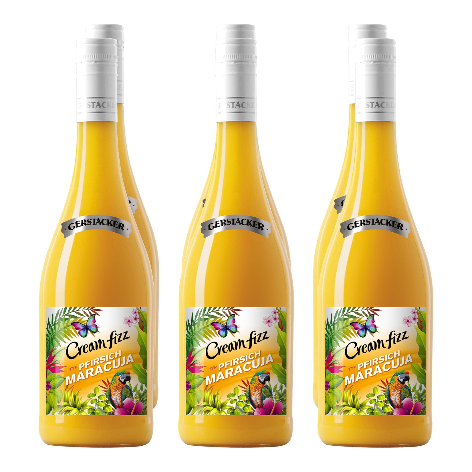 Gerstacker Cream Fizz Pfirsich Maracuja 5,0 % vol 6 x 0,75 Liter 