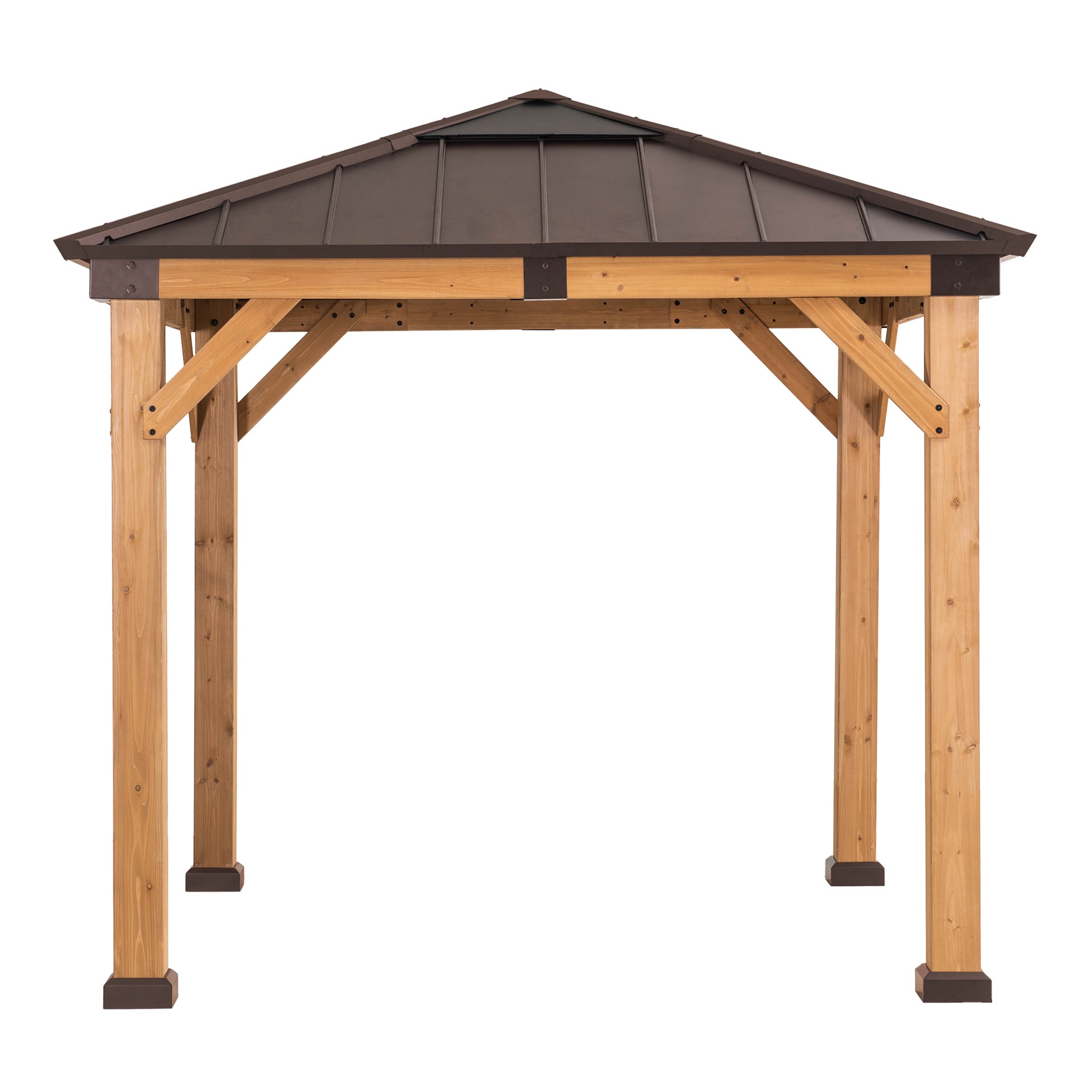 Sunjoy Pavillon Zedernholz Gazebo RAPI - 273cm x 273cm, braun 