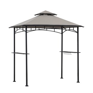 Sunjoy Stahl Grill Pavillon LINAS - 152cm x 244cm, grau 