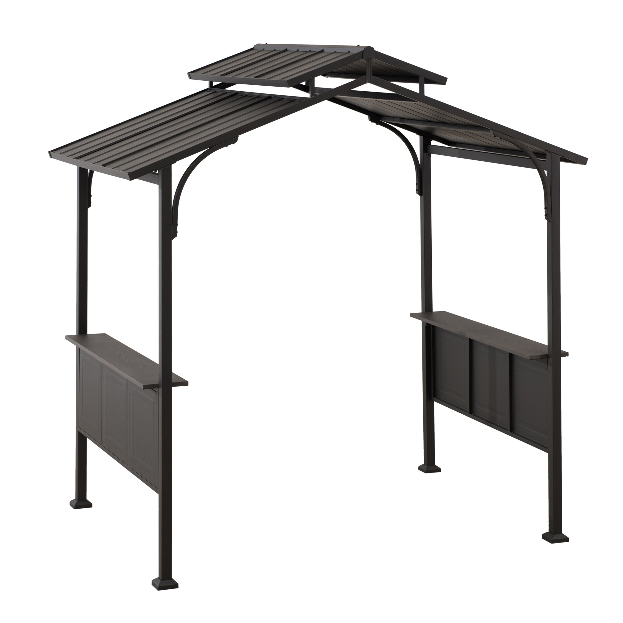 Sunjoy Stahl Grill Pavillon Gazebo ASPE - 152cm x 244cm, schwarz 