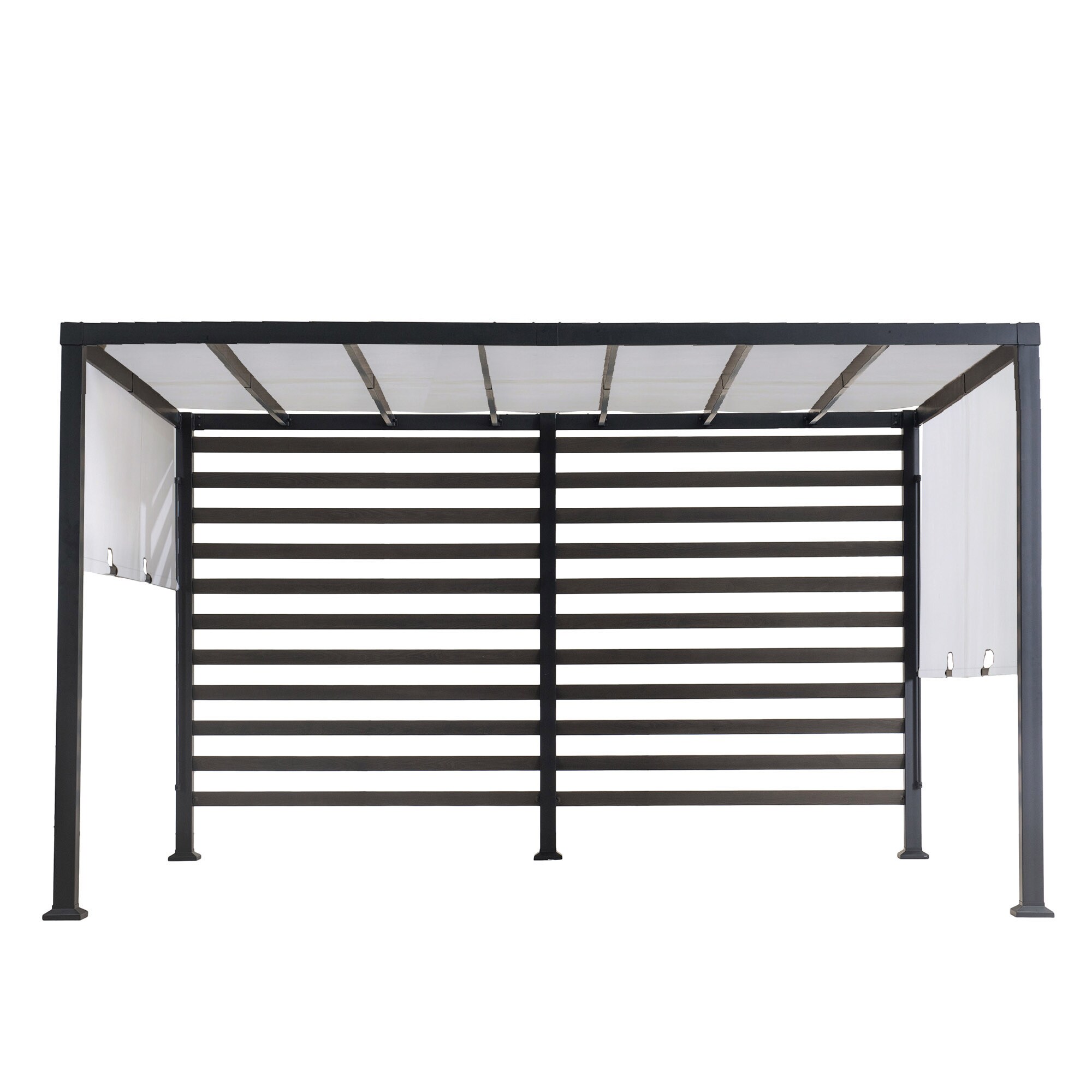 Sunjoy Stahl Pergola OETA - 304cm x 372cm, wei&szlig; 