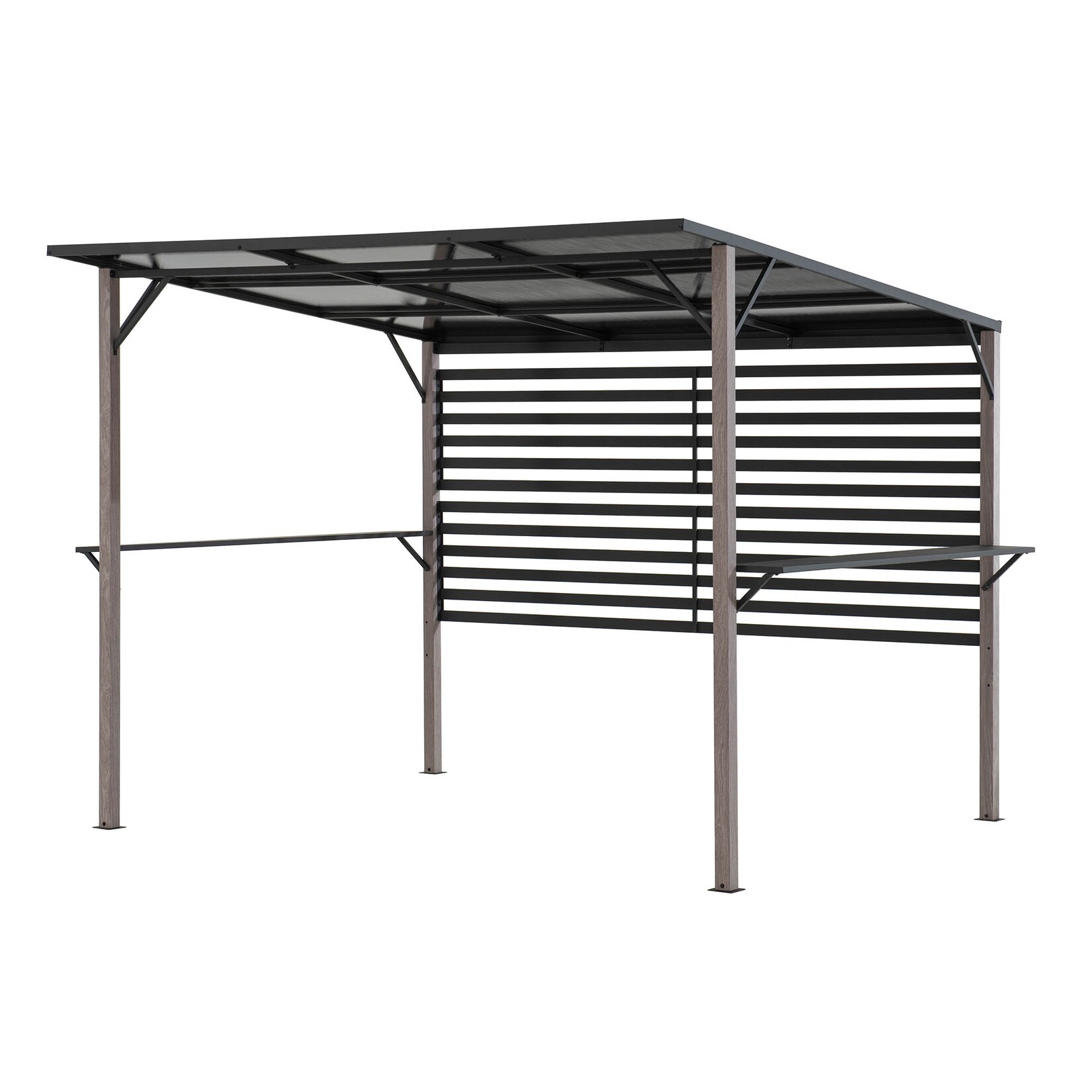 Stahl Whirlpool Pergola DENALI - 252cm x 282cm, grau