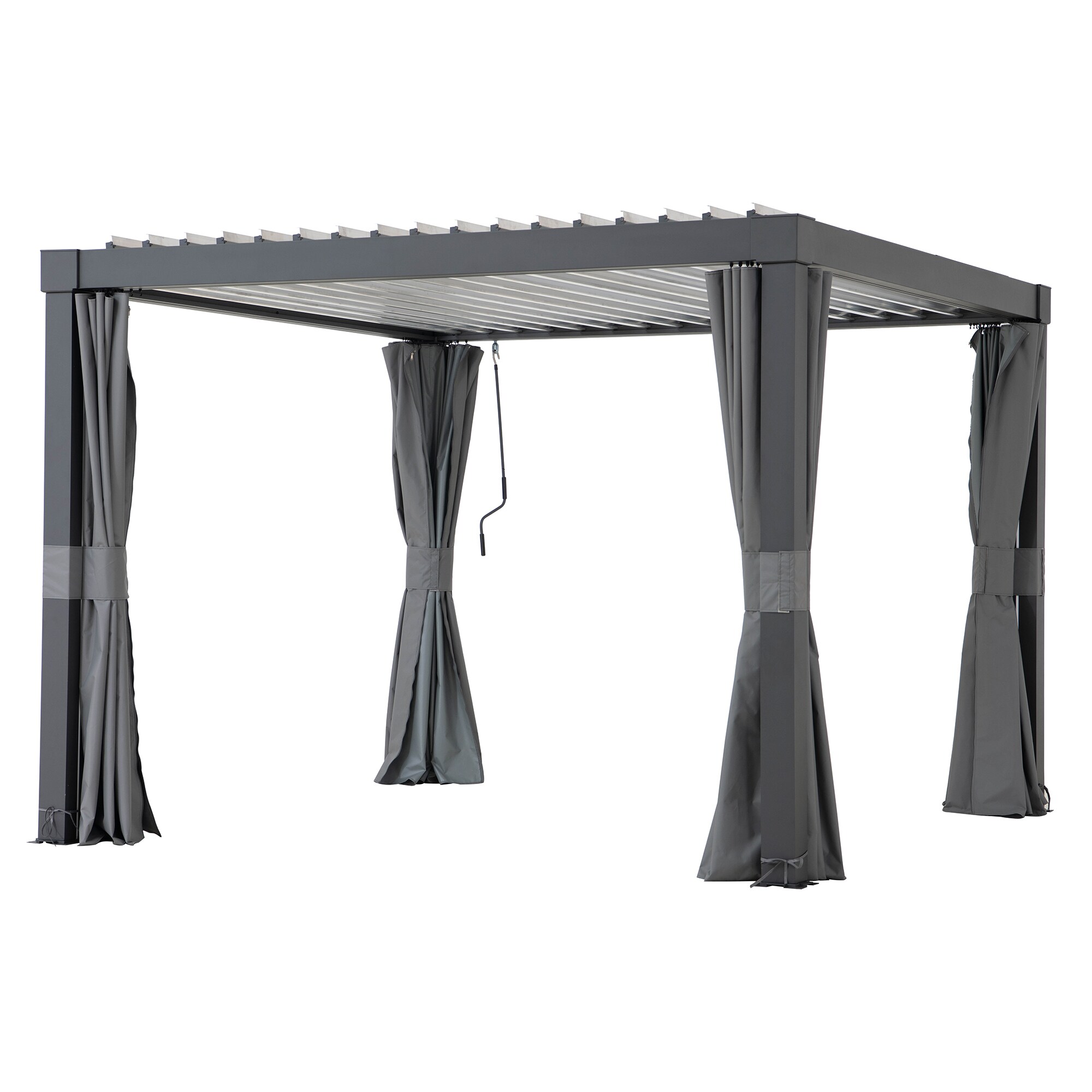 Sunjoy Vorhang f&uuml;r Matterhorn Multi Pergola 306cm x 306cm 