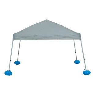 Sunjoy Stoff schwimmender Poolpavillon GRAN - 300cm x 300cm, grau 